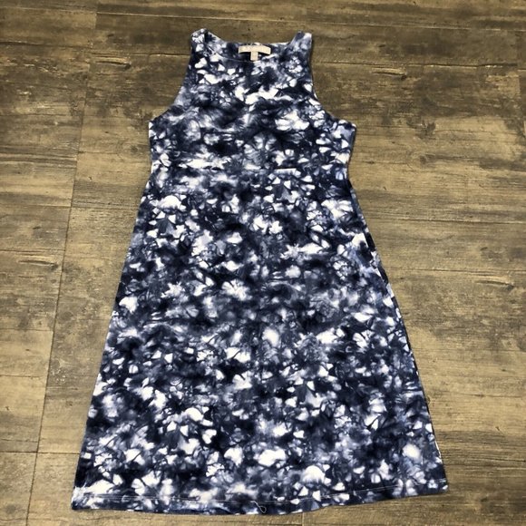 Athleta Santorini High Neck Printed Dress Rip Tide Tie Dye Sleeveless Size XS - Picture 2 of 9